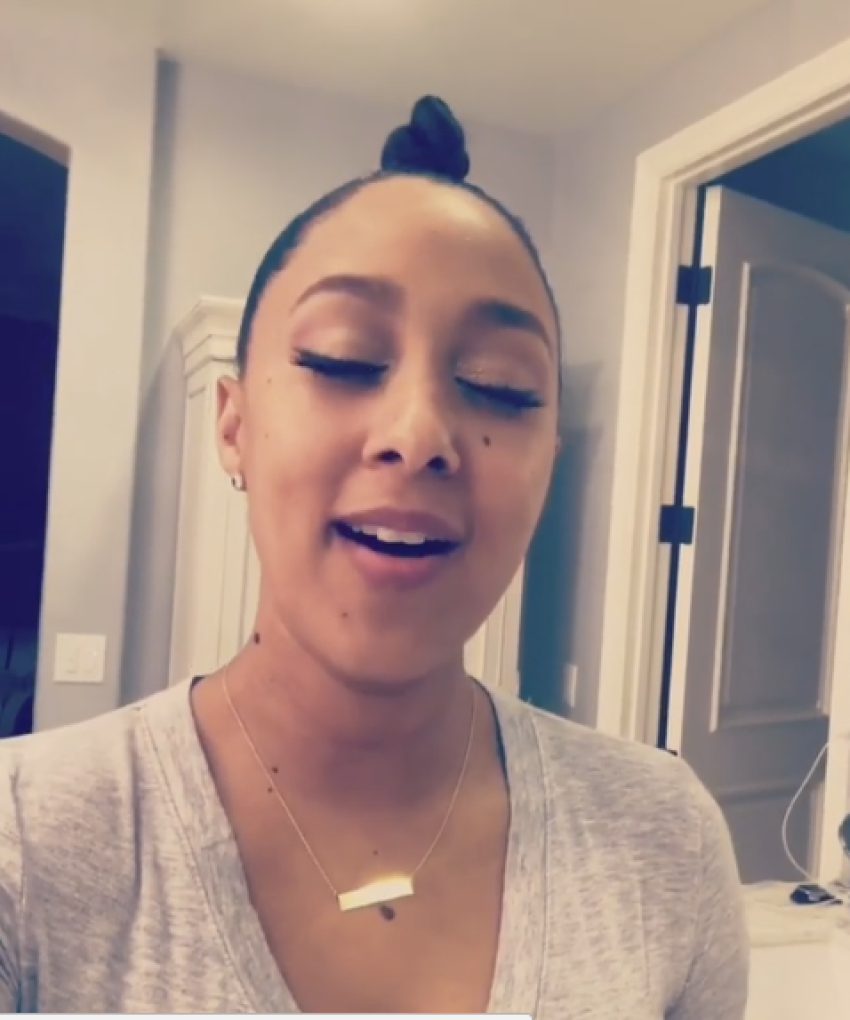 Tamera Mowry-Housley sings Crystal Lewis's song