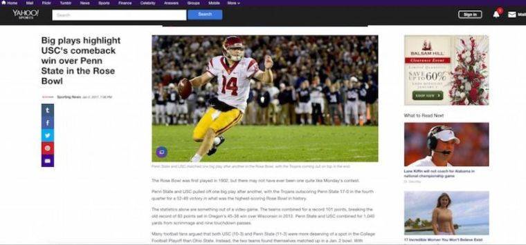 Yahoo click bait