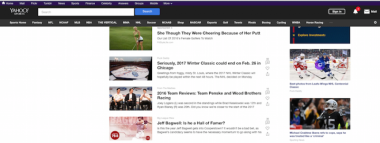 Yahoo click bait