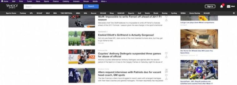 Yahoo click bait