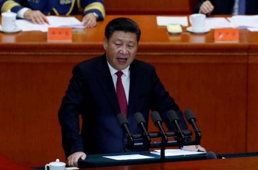 File: Chinese President Xi Jinping makes a speech at the celebration of the 95th anniversary of the founding of the Communist Party of China at the Great Hall of the People in Beijing, China, July 1, 2016.