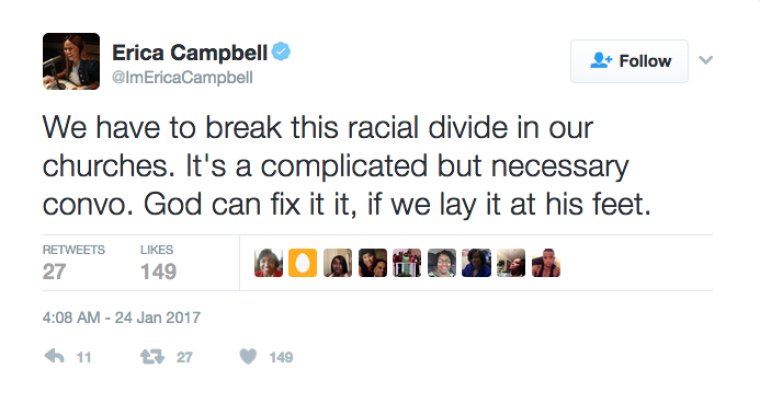 Erica Campbell tweet
