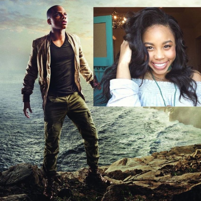 Gospel music star Kirk Franklin on the cover art for his 2011 album "Hello Fear" and his youngest daughter Kennedy (inset).