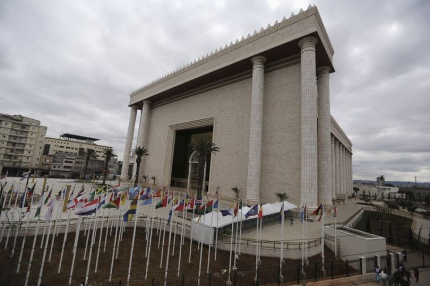 A replica of the Temple of Solomon, built by the Brazilian evangelical "Universal Church of the Kingdom of God" in Sao Paulo in this undated photo.