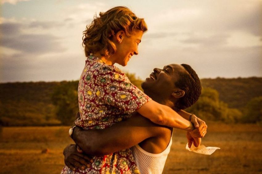 Film still for "A United Kingdom" (2016).