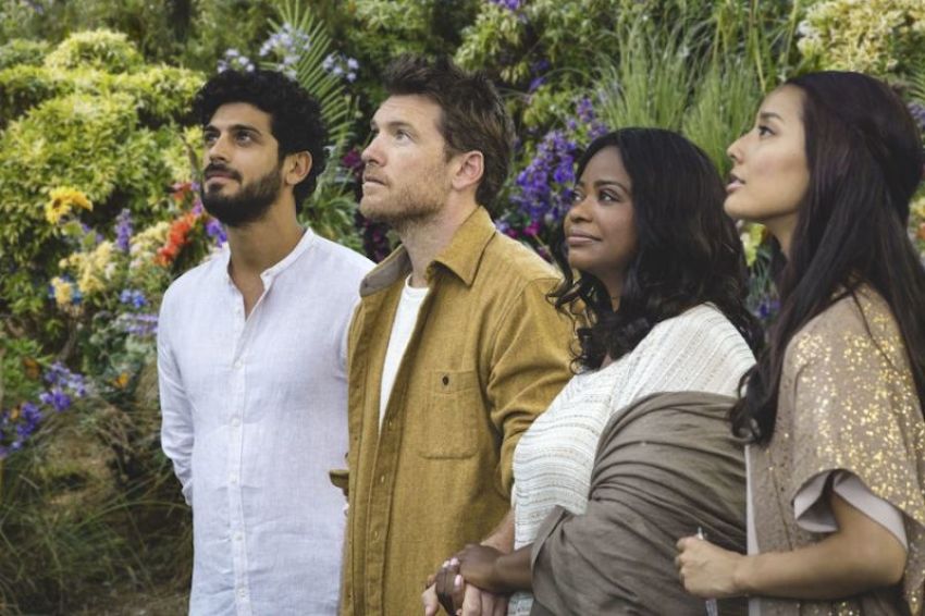 Octavia Spencer (2nd from right) plays God in the film "The Shack," in theaters March 3, 2017.