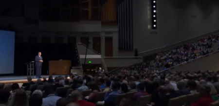 R. Albert Mohler, Jr., president and Joseph Emerson Brown Professor of Christian Theology at The Southern Baptist Theological Seminary in Louisville, Kentucky, gives remarks at the Ligonier National Conference in Orlando, Florida, on Thursday, March 9, 2017.