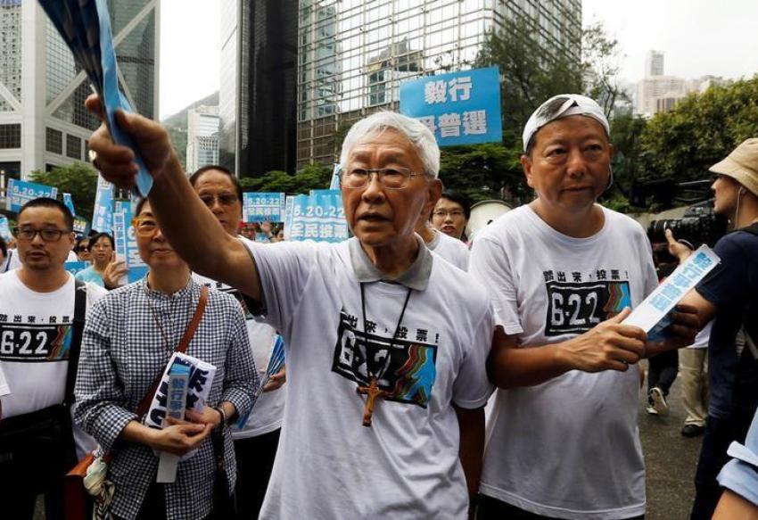 Former head of the Catholic Church in Hong Kong Cardinal Joseph Zen