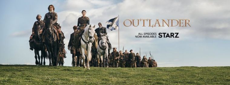 A promotional photo of Starz's TV series 'Outlander.'