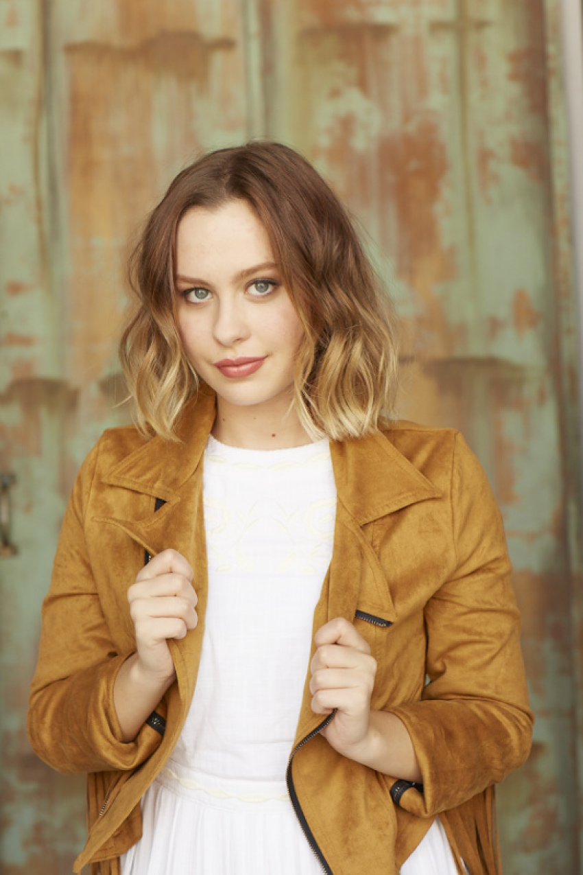 Natasha Bure poses in a promotional photoshoot, 2017