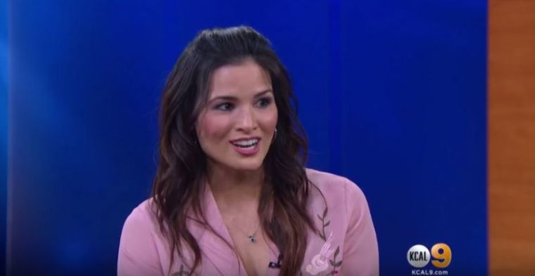A screenshot of actress Katrina Law from an interview with CBS Los Angeles.