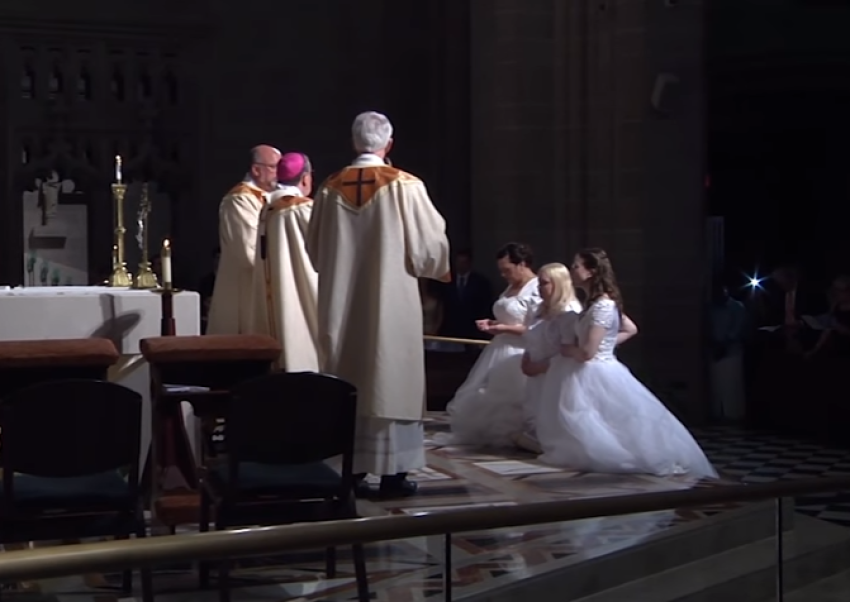 Laurie Malashanko, Theresa Jordan, and Karen Ervin became "Brides of Christ" on June 24, 2017.