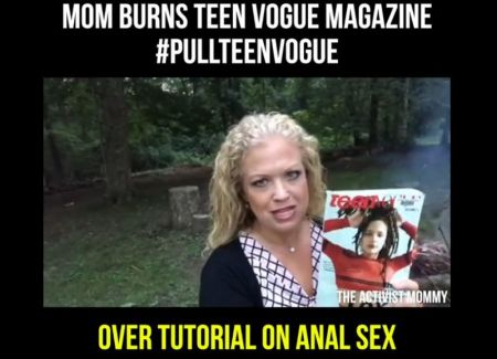 Elizabeth Johnston, "The Activist Mommy" in a July 13, 2017 video.
