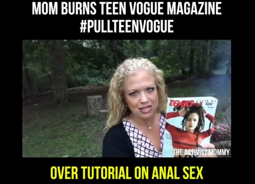 Elizabeth Johnston, "The Activist Mommy" in a July 13, 2017 video.