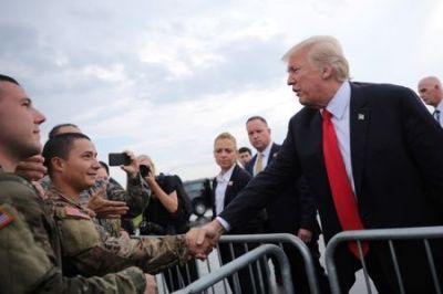 trump, military