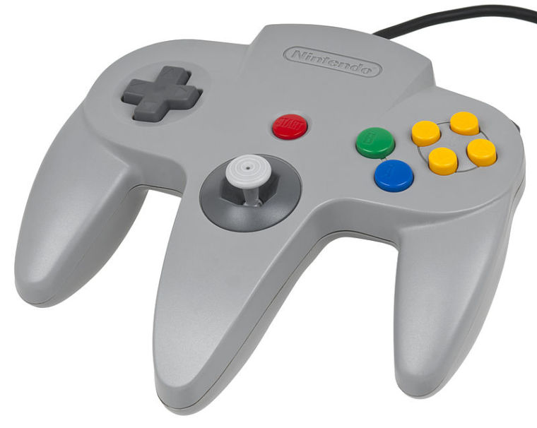 The original Nintendo 64 controller