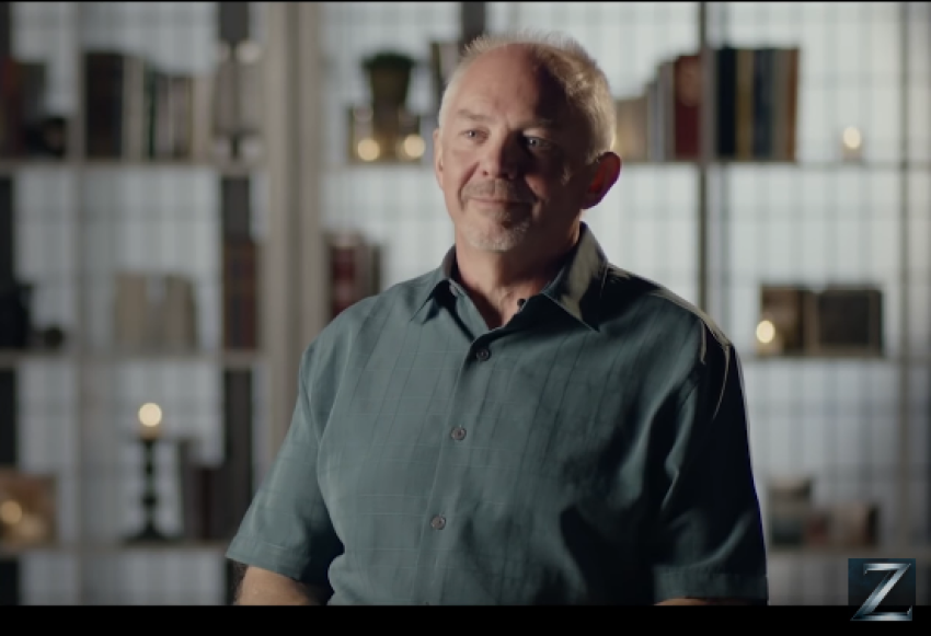 William Paul Young on te set of "Heart of Man," 2017.