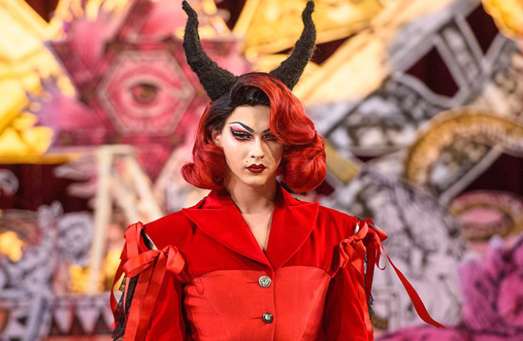 Satanic fashion show