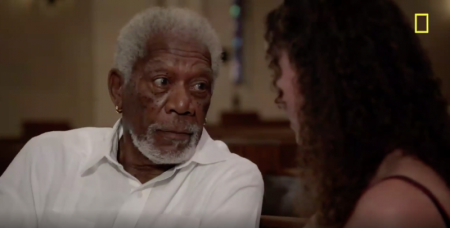 "The Story of Us with Morgan Freeman" features Megan Phelps-Roper, granddaughter of Westboro Baptist Church founder Fred Phelps.