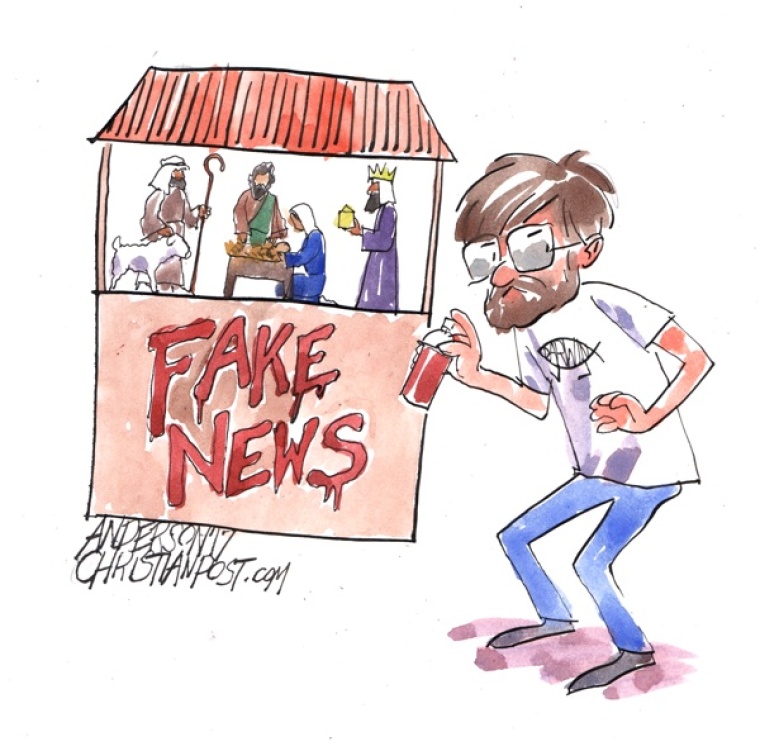 Atheists Call the Nativity 'Fake News'