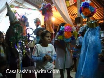One of the Mexican Christmas celebrations are "Las Posadas" and "Patorelas" seen here performed by children in a video posted December 15, 2011.