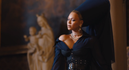 Jay-Z confesses sins to wife Beyoncé in music video for their song "Family Feud."