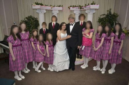 Louise and David Turpin and their children.