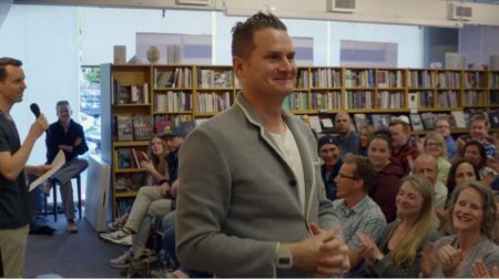 Rob Bell in the trailer for the upcoming film "The Heretic," released in January 2018.