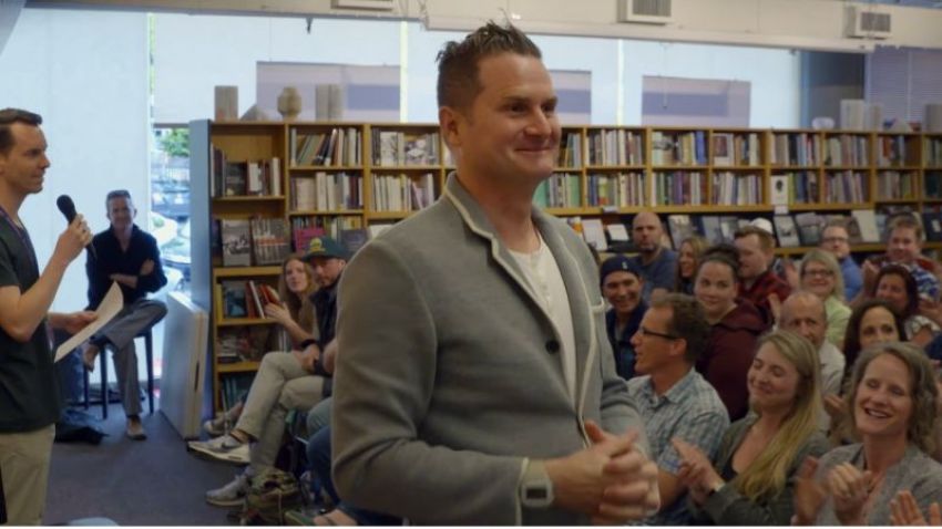 Rob Bell in the trailer for the upcoming film "The Heretic," released in January 2018.
