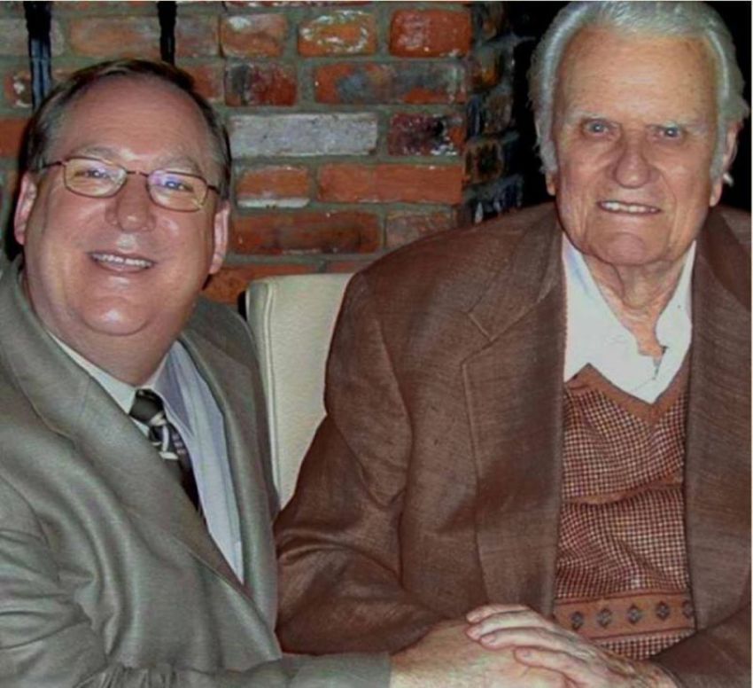 Rick Warren (L) and Billy Graham (R) in this undated photo.