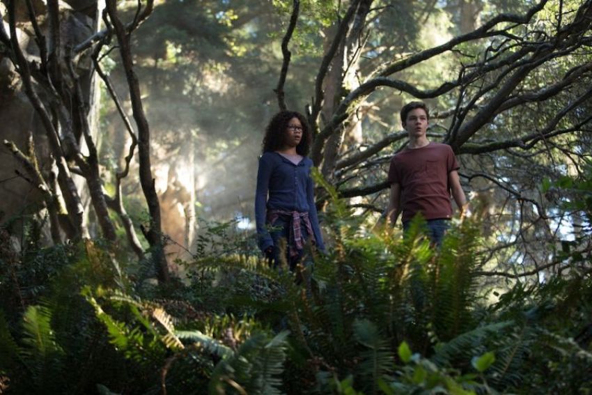 Storm Reid and Levi Miller star as Meg and Calvin in Disney's