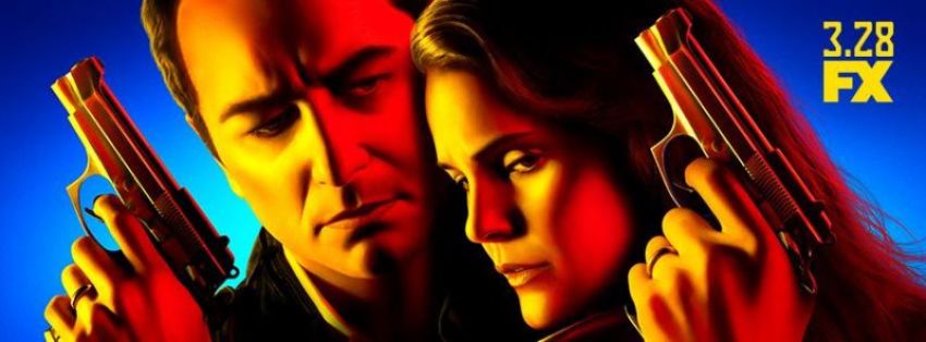 Promo image for season six premier of "The Americans" on FX.