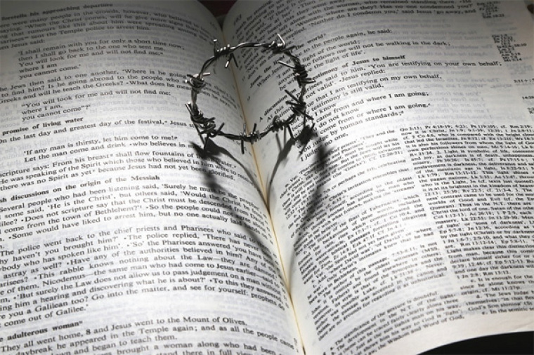Thorny Ring on the Bible