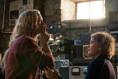 Actress Emily Blunt in the film "A Quite Place"