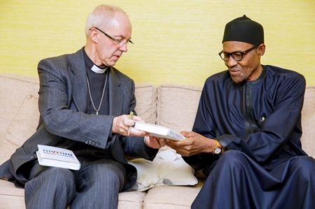 Justin Welby and Muhammadu Buhari