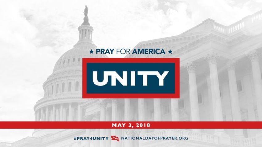 The theme of this year's National Day of Prayer is unity, anchored around Ephesians 4:3 -