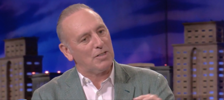Pastor Brian Houston speaks on an episode of TBN's