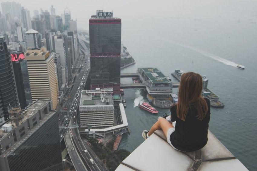 Hong Kong rooftops in a photo uploaded December 4, 2017.