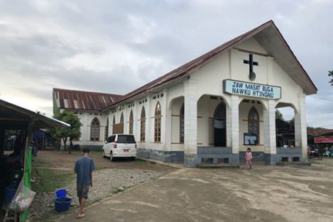 Myanmar military holds military ceremony inside Baptist church