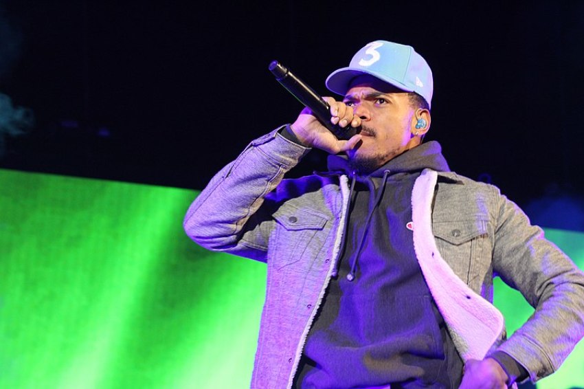 Chance the Rapper performing at the Red Rocks Amphitheatre last year
