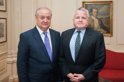 Dep. Sec John Sullivan and Uzbekistan Foreign Minister Abdulaziz Kamilov Kamilov