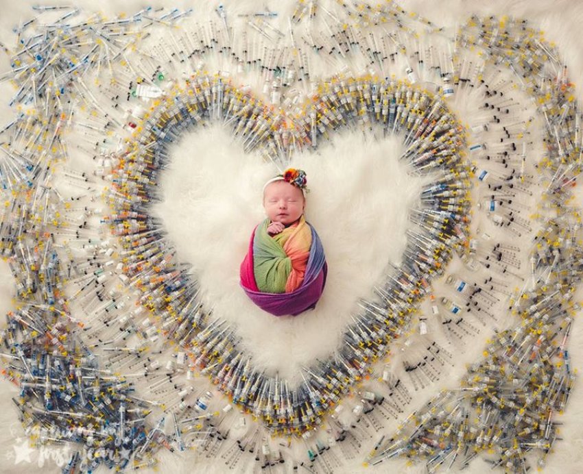 Viral photo posted to Facebook by parents Patricia and Kimberly O'Neill, August 10, 2018.