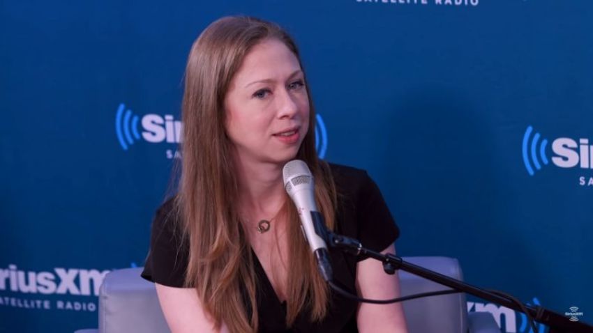 Chelsea Clinton speaking on September 13, 2018, in an interview SiriusXM's