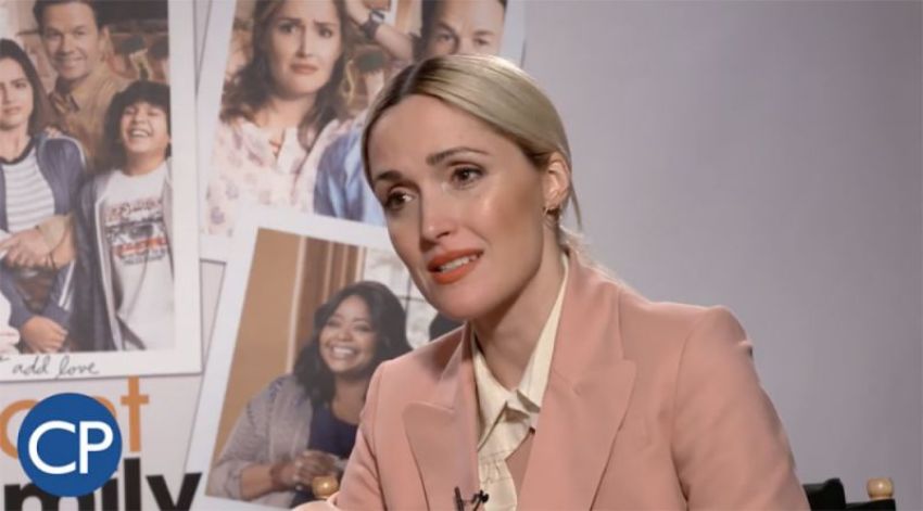 Actress Rose Byrne talks about the new movie "Imstant Family" in New York City, N.Y., Oct 28, 2018.