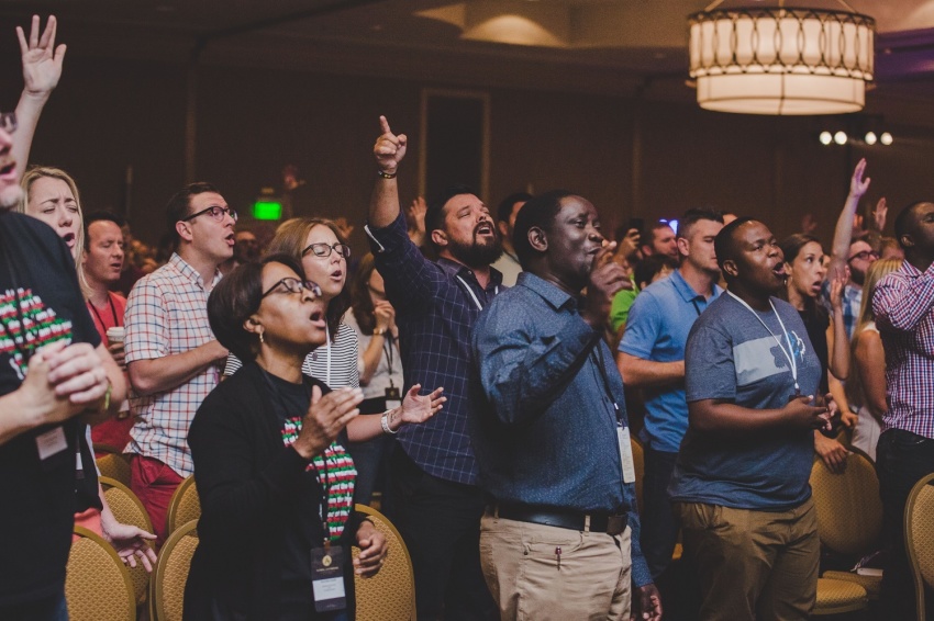 Christians worship in this photo uploaded on November 16, 2017.