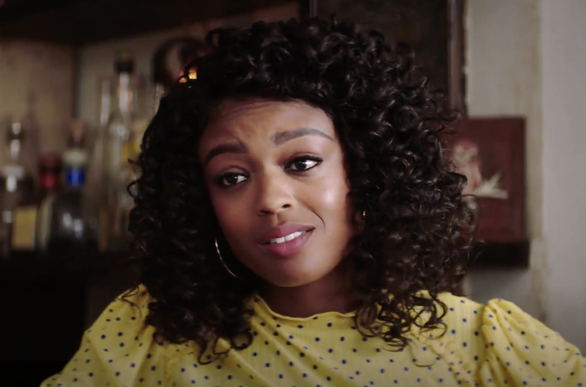 Actress Javicia Leslie on set the new CBS hit series, "God Friended Me," 2018.