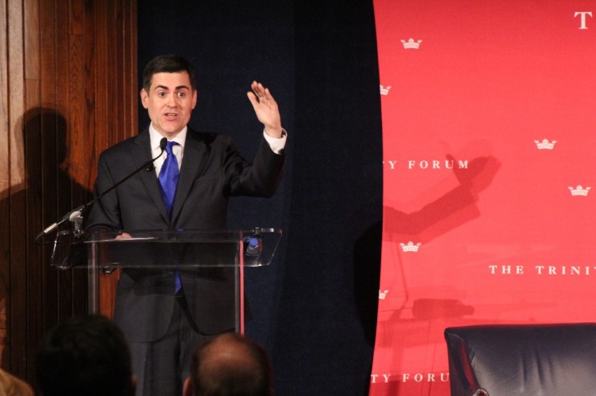 Russell Moore speaks during an evening conversation hosted by The Trinity Forum at the National Press Club in Washington, D.C. on Nov. 26, 2018.
