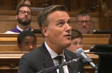 Michael W. Smith performs the song