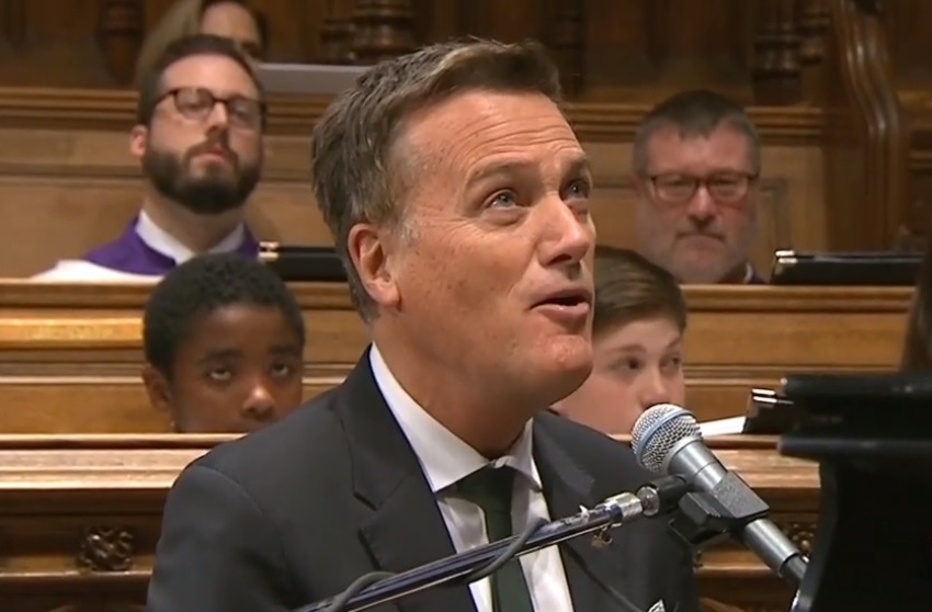Michael W. Smith performs the song 
