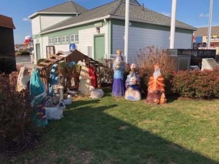A nativity scene that once stood in Rehoboth Beach, Delaware.
